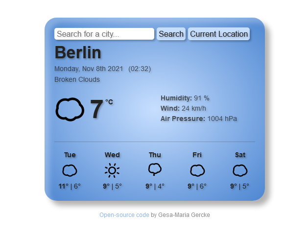 weather app